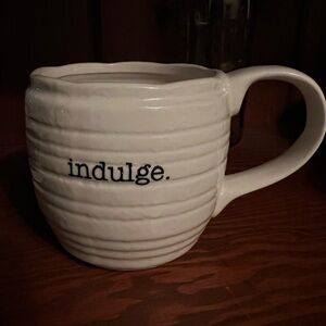 Indulge White Ceramic Mug